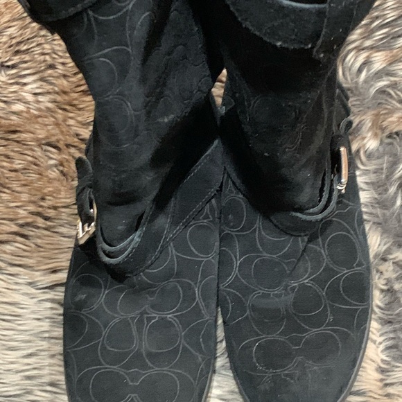 COACH Women's Thelma Signature Boot fur-lined Size 8.5 - Picture 2 of 13